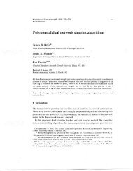 Polynomial dual network simplex algorithms - James B. Orlin - MIT