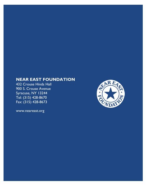 NEF 2010 Annual Report - Near East Foundation