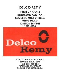 DELCO REMY - CollectorsAutoSupply.com