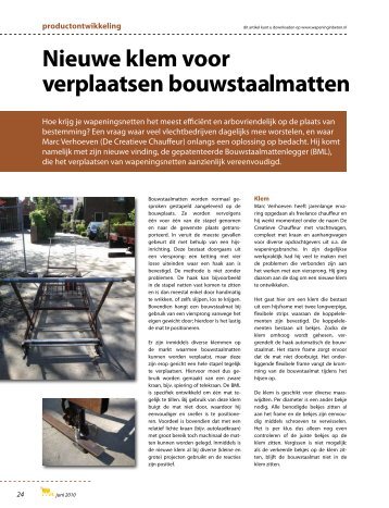 Wapening in beton - De creatieve chauffeur