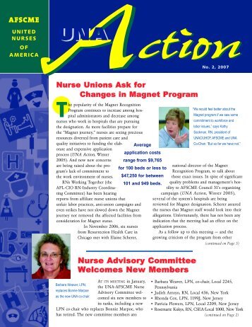 Nurse Advisory Committee Welcomes New Members - AFSCME