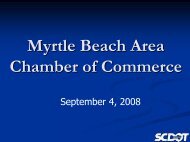 SCDOT Facts - Myrtle Beach Area Chamber of Commerce