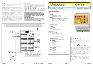 D:\Unipower\Dokumentationen\Datenblätter\Module\APM110 ...