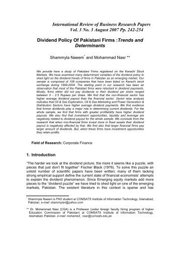 literature review of dividend policy Determinant factors of dividend payments in brazil 2 literature review based on dividend policy informational content used. literature review of dividend policy Determinant factors of dividend payments in brazil 2 literature review based on dividend policy informational content used.