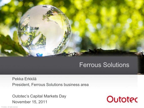 Ferrous Solutions - Outotec