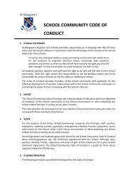 Community Code Of Conduct - St Margaret's Anglican Girls School