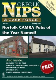 Norfolk CAMRA Pubs of the Year Named! - Norwich and Norfolk ...