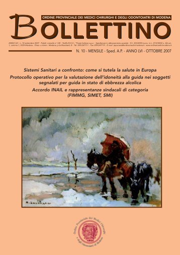 Ottobre 2007 (pdf - 463 KB) - Ordine Provinciale dei Medici ...