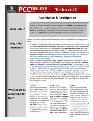 Attendance & Participation - PCC Online - Pasadena City College