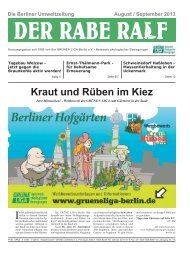 Berliner Hofgärten - Kraut und Rüben im Kiez - Grüne Liga Berlin e.V.