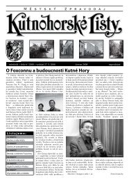 O Foxconnu a budoucnosti KutnÃ© Hory - KutnÃ¡ Hora