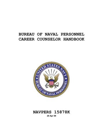 NAVPERS 15878K, Career Counselor Handbook