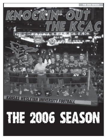 THE 2006 SEASON - Kansas Wesleyan University Athletics