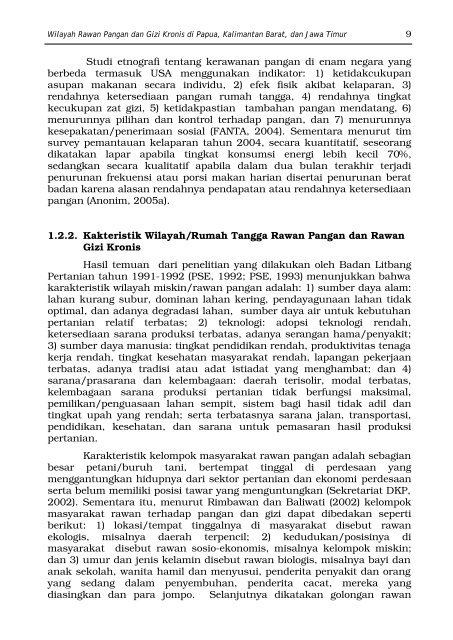 Wilayah Rawan Pangan dan Gizi Kronis di Papua, Kalimantan Barat ...