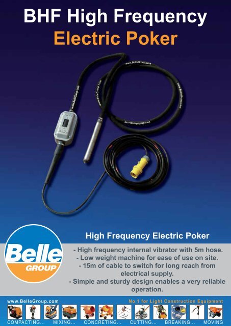 BHF High Frequency Electric Poker - Belle Group