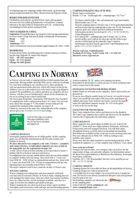 Norwegian Campingguide - Norsk Campingguide