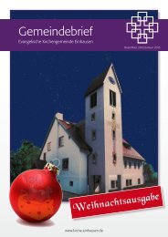 Dezember/Januar - Evangelische Kirchengemeinde Einhausen