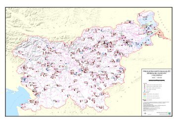 pregledna karta nahajališč mineralnih surovin* v sloveniji
