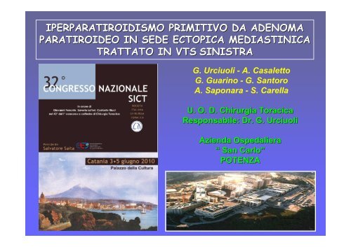 Paratiroide mediastinica.pdf - Ospedale San Carlo