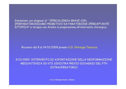 Paratiroide mediastinica.pdf - Ospedale San Carlo