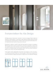 Forsatsvinduer fra Alu Design - Alu Design forsatsvinduer