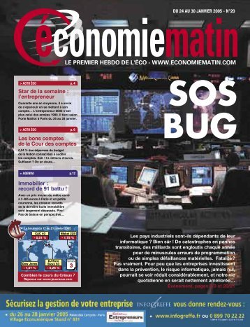 le premier hebdo de l'Ã©co - www.economiematin.com 3 - Watine Taffin