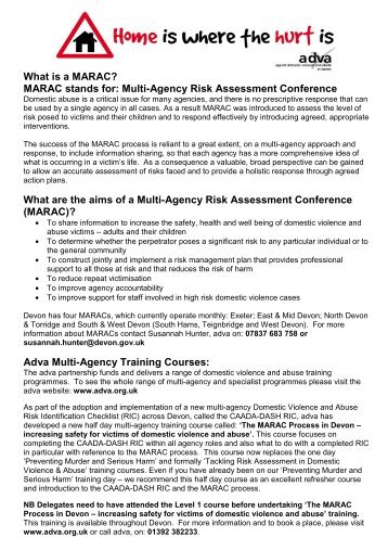MARAC leaflet for Karen Brown Updated Aug 10