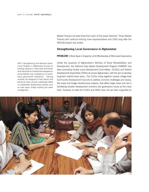 2010 Annual Report: Civil Society - PartnershipsInAction