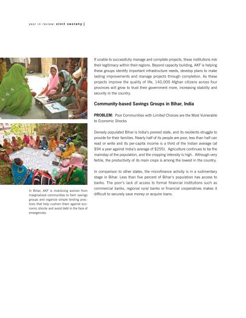 2010 Annual Report: Civil Society - PartnershipsInAction