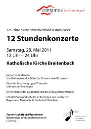 12 Stundenkonzerte - Gemeinde BÃ¼sserach