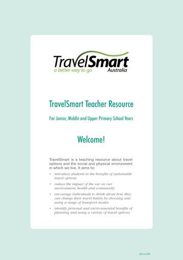 TravelSmart Teachers Resource - Introduction - TravelSmart Australia