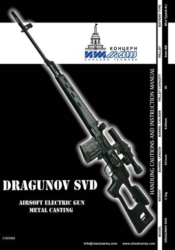 CA Dragunov SVD - Softair-Center KG