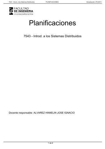 Planificaciones FIUBA