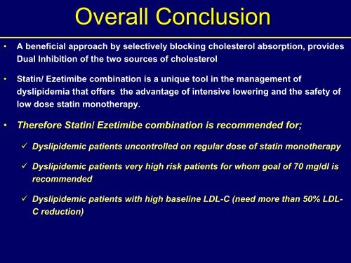 Statin/Ezetimbe Combination Therapy: Emerging Evidence