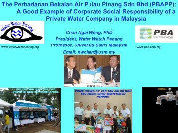 The Perbadanan Bekalan Air Pulau Pinang Sdn Bhd (PBAPP): A Good ...