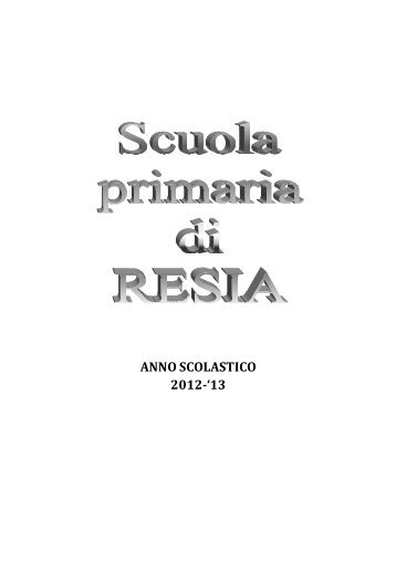 ANNO SCOLASTICO 2012-'13