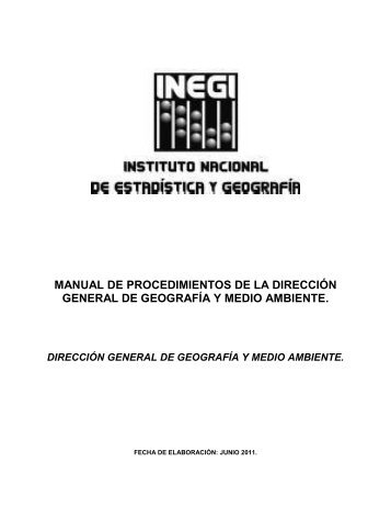 Manuales de Procedimientos - Inegi