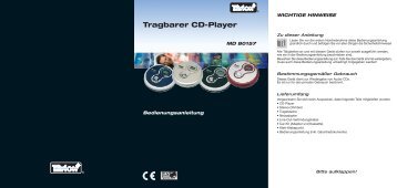 Tragbarer Cd-Player - Medion