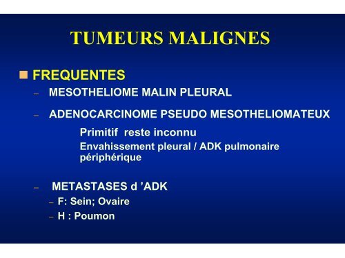 Epaississement pleural