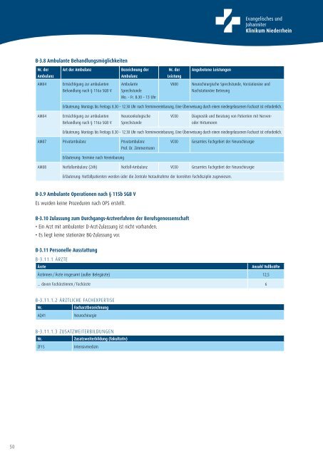 Strukturierter QualitÃ¤tsbericht Ã¼ber das Berichtsjahr 2010