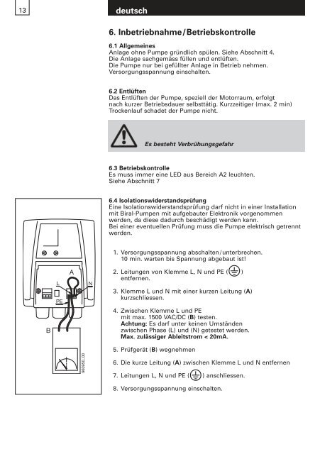 A 12, A 13, A 14, A 15, A 16, A 401 AD 401, AW 15 A 12 KW ... - Biral