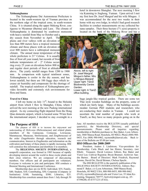 BULLETIN - Heliconia Society International