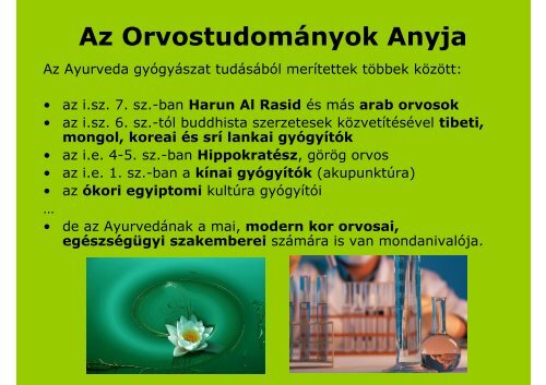Riesz IstvÃ¡n elÅadÃ¡sa: Az Ayurveda alapjai - Magyar Ayurveda ...