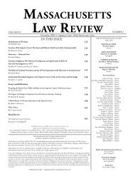 MASSACHUSETTS LAW REVIEW