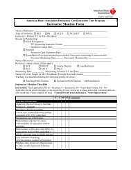 Instructor Monitor Form