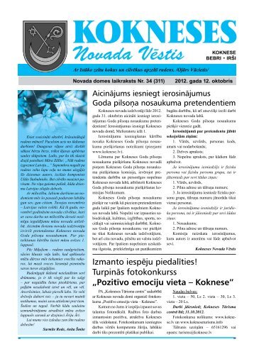 2012. oktobris - Koknese