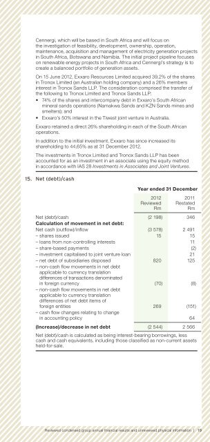 Shareholder leaflet - Exxaro