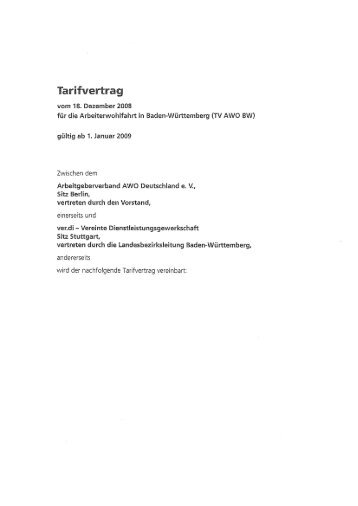 2009 Manteltarifvertrag Baden-WÃ¼rttemberg mit Anlagen und ...