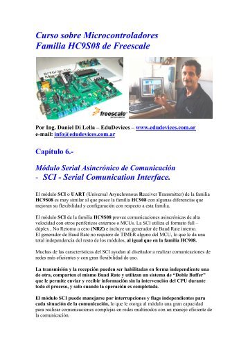 Curso de Microcontrolares Familia HC9S08 ... Artículo ... - Edudevices