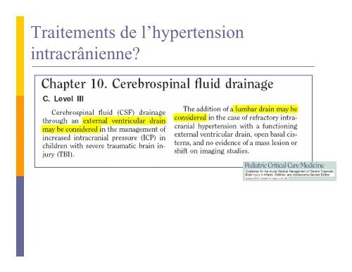 Trauma crânien sévère de l'enfant - CHU Sainte-Justine - SAAC